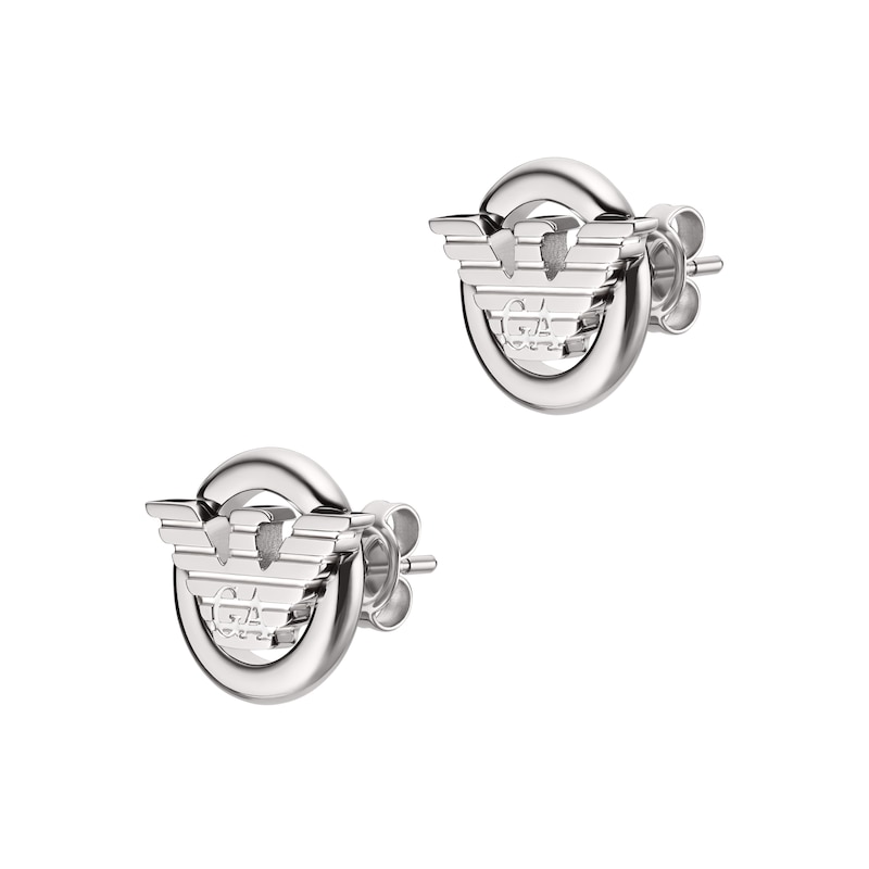 Main Image 1 of Emporio Armani Men's Stainless Steel Stud Earrings