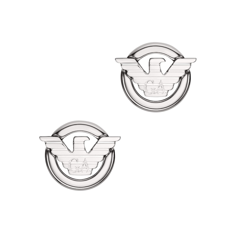 Main Image 2 of Emporio Armani Men's Stainless Steel Stud Earrings