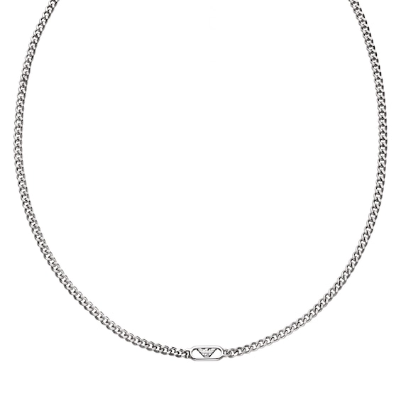 Emporio Armani Men's Stainless Steel Chain Necklace