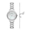 Thumbnail Image 1 of Emporio Armani Women's Mother Of Pearl Dial Stainless Steel Watch & Bracelet Gift Set