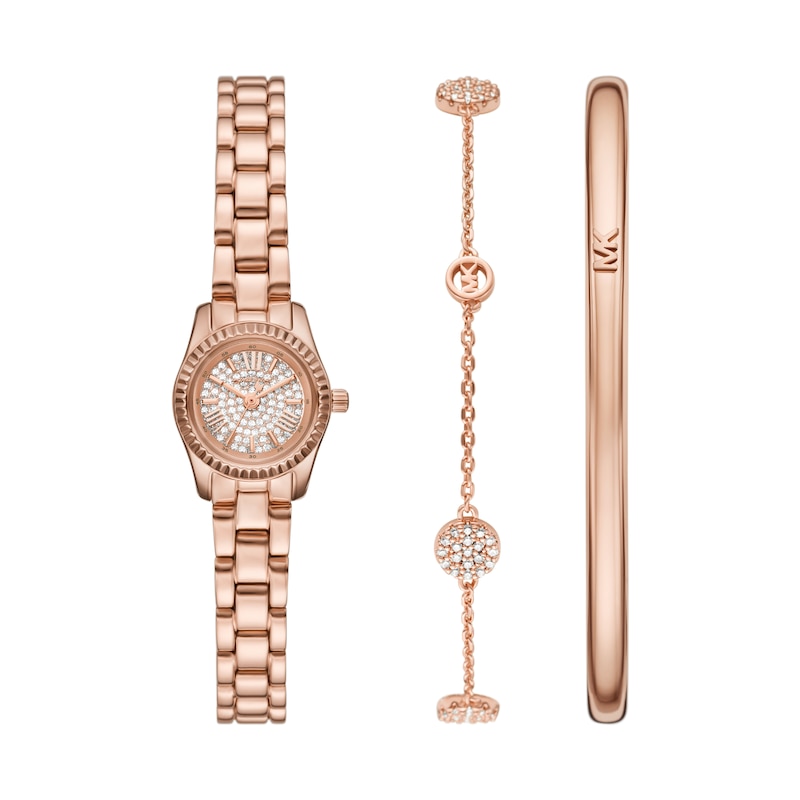 Main Image 1 of Michael Kors Lexington Women's Rose Gold Tone Watch Gift Set