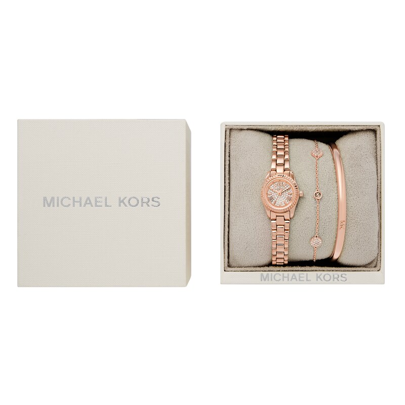 Main Image 5 of Michael Kors Lexington Women's Rose Gold Tone Watch Gift Set
