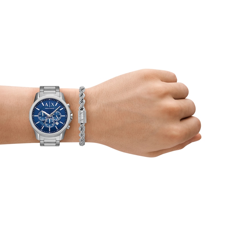 Main Image 5 of Armani Exchange Men's Chronograph Stainless Steel Gift Set