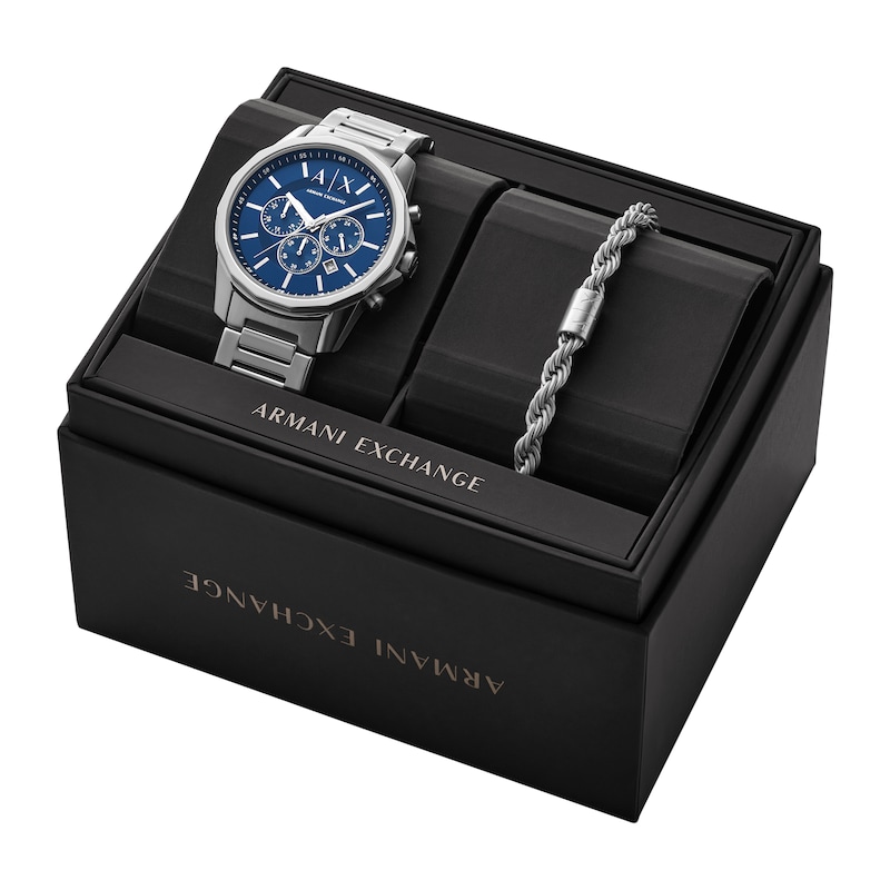 Main Image 6 of Armani Exchange Men's Chronograph Stainless Steel Gift Set