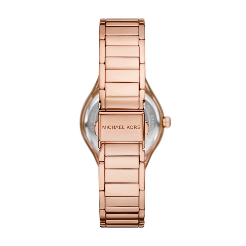 Main Image 2 of Michael Kors Sylvia Women's Crystal Bezel White Dial  Rose Gold Tone Bracelet  Watch