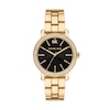 Thumbnail Image 1 of Michael Kors Women's Corey Black Dial Gold Tone Stainless Steel Bracelet Watch