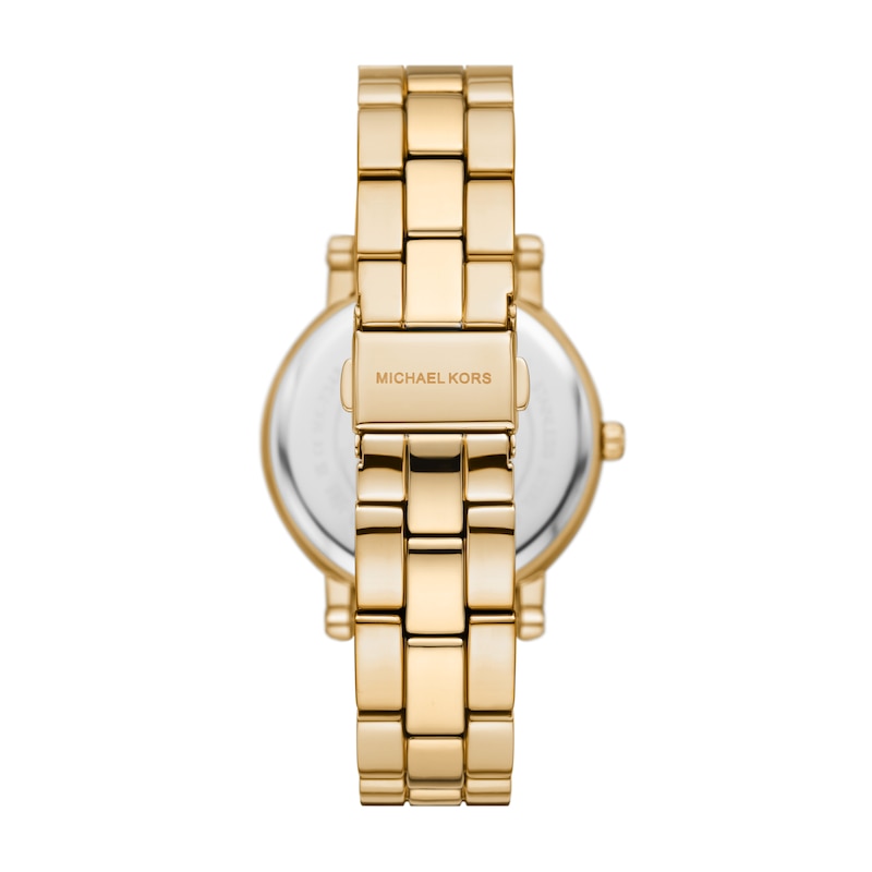 Main Image 2 of Michael Kors Women's Corey Black Dial Gold Tone Stainless Steel Bracelet Watch
