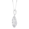 Thumbnail Image 2 of Platinum 0.75ct Total Diamond Pear Pendant