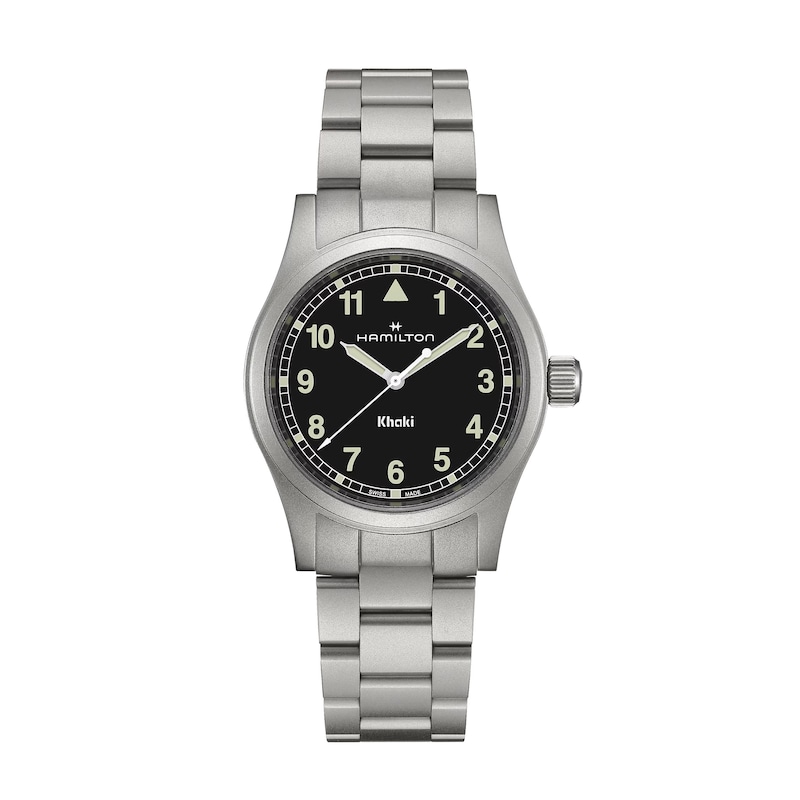 Main Image 1 of Hamilton Khaki Field Quartz 38mm Black Dial & Stainless Steel Watch