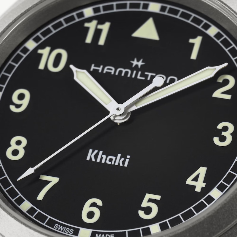 Main Image 4 of Hamilton Khaki Field Quartz 38mm Black Dial & Stainless Steel Watch