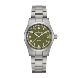 Hamilton Khaki Field Quartz 38mm Green Dial & Stainless Steel Watch