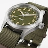 Thumbnail Image 3 of Hamilton Khaki Field Quartz 38mm Green Textile Strap Watch
