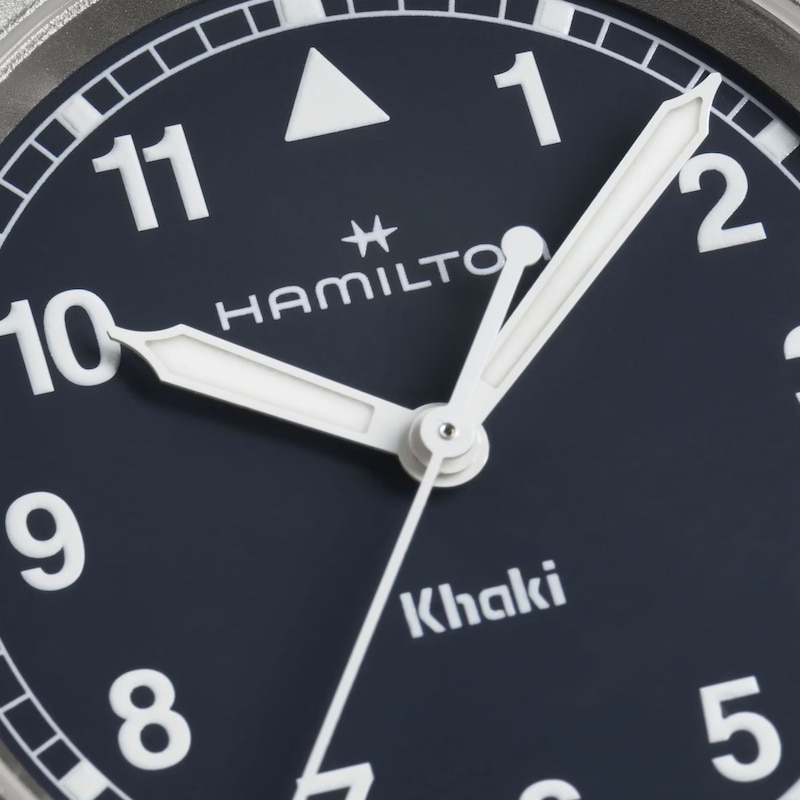 Main Image 3 of Hamilton Khaki Field Quartz 33mm Blue Dial & Stainless Steel Watch