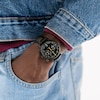Thumbnail Image 4 of Hamilton American Classic Intra-Matic Auto Chrono Yellow & Black Leather Strap Watch
