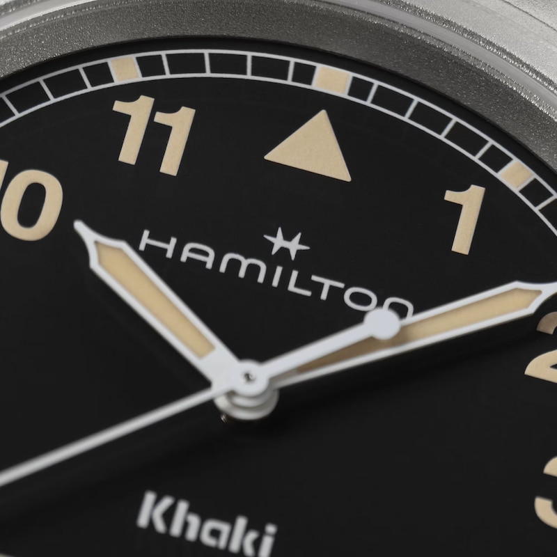 Main Image 4 of Hamilton Khaki Field Quartz 38mm Black Dial & Stainless Steel Watch