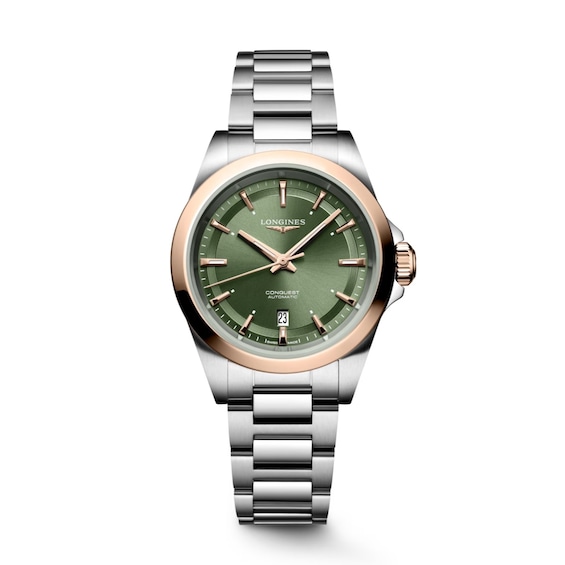 Women's Longines Conquest Automatic 30Mm Two Tone Stainless Steel Watch