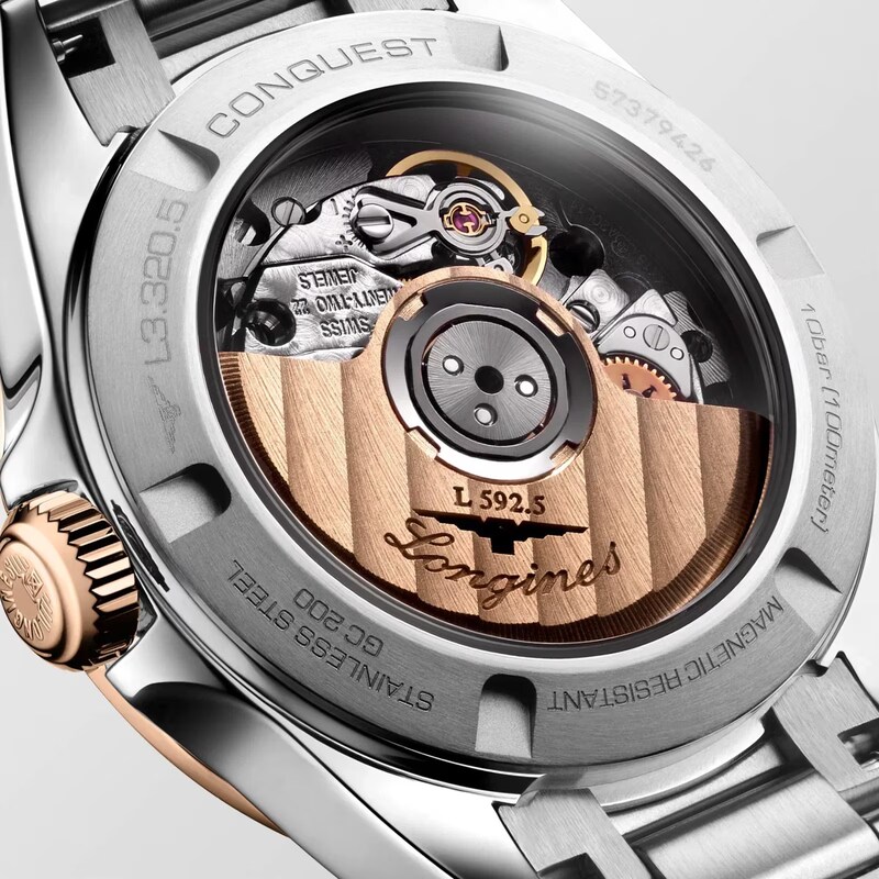 Main Image 4 of Longines Conquest 30mm Diamond Mother Of Pearl & Stainless Steel Watch