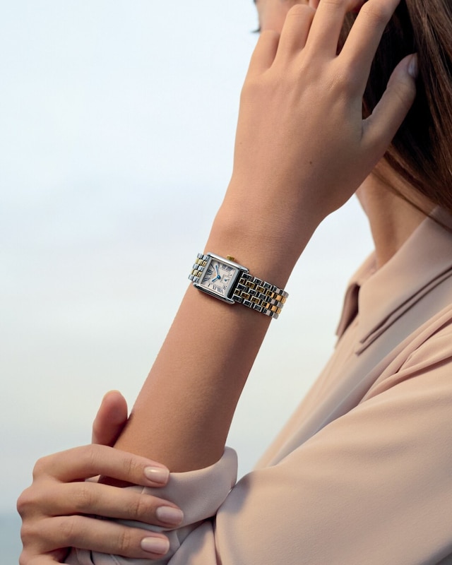 Main Image 6 of Longines Mini DolceVita Ladies' 18ct Yellow Gold & Stainless Steel Watch
