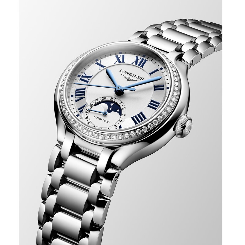 Main Image 2 of Longines PrimaLuna Moonphase 34mm Stainless Steel Bracelet Watch