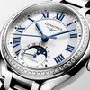 Thumbnail Image 4 of Longines PrimaLuna Moonphase 34mm Stainless Steel Bracelet Watch