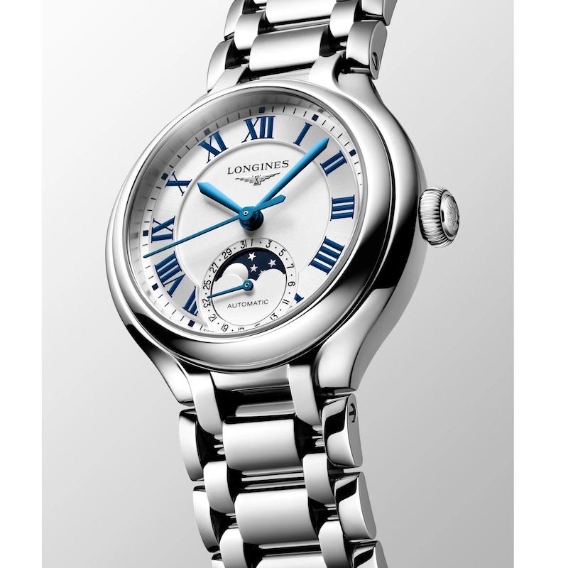Main Image 3 of Longines Primaluna Moonphase Stainless Steel Bracelet Watch