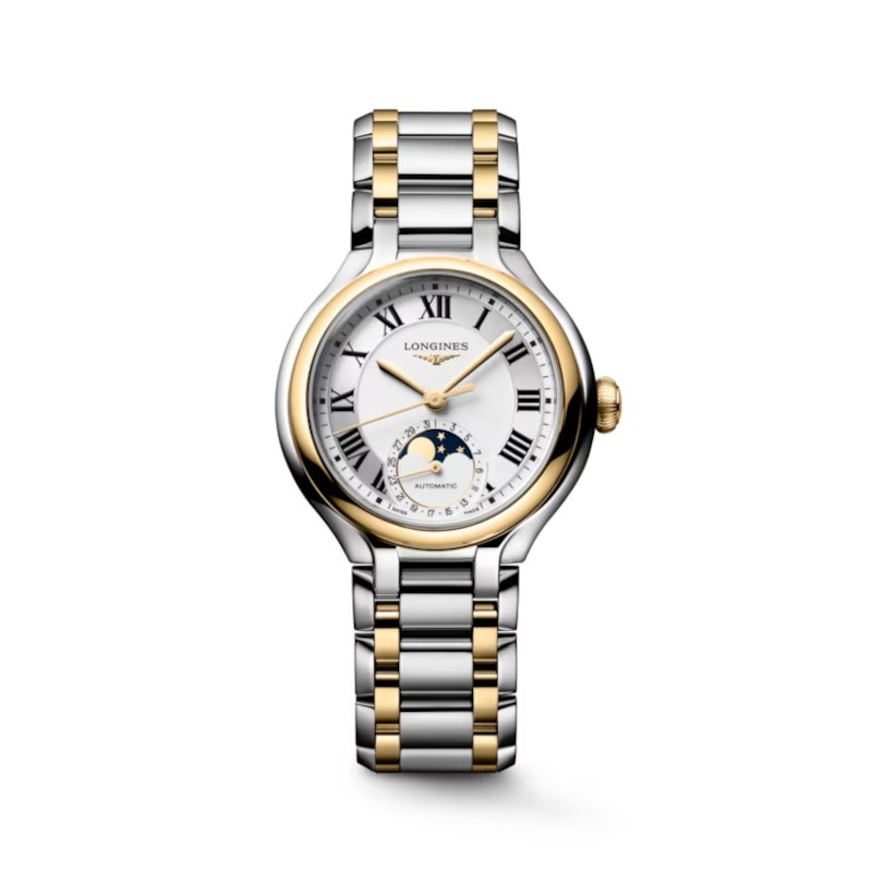 Main Image 1 of Longines Primaluna Moonphase 34mm Diamond Two Tone Bracelet Watch