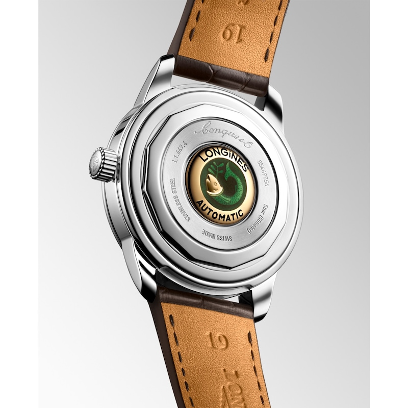 Main Image 2 of Longines Conquest Heritage Brown Leather Strap Watch