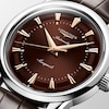 Thumbnail Image 3 of Longines Conquest Heritage Brown Leather Strap Watch
