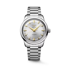 Longines Conquest Heritage 38mm Silver Dial & Stainless Steel Watch