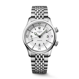 Longines Legend Diver White Dial 39mm Stainless Steel Watch