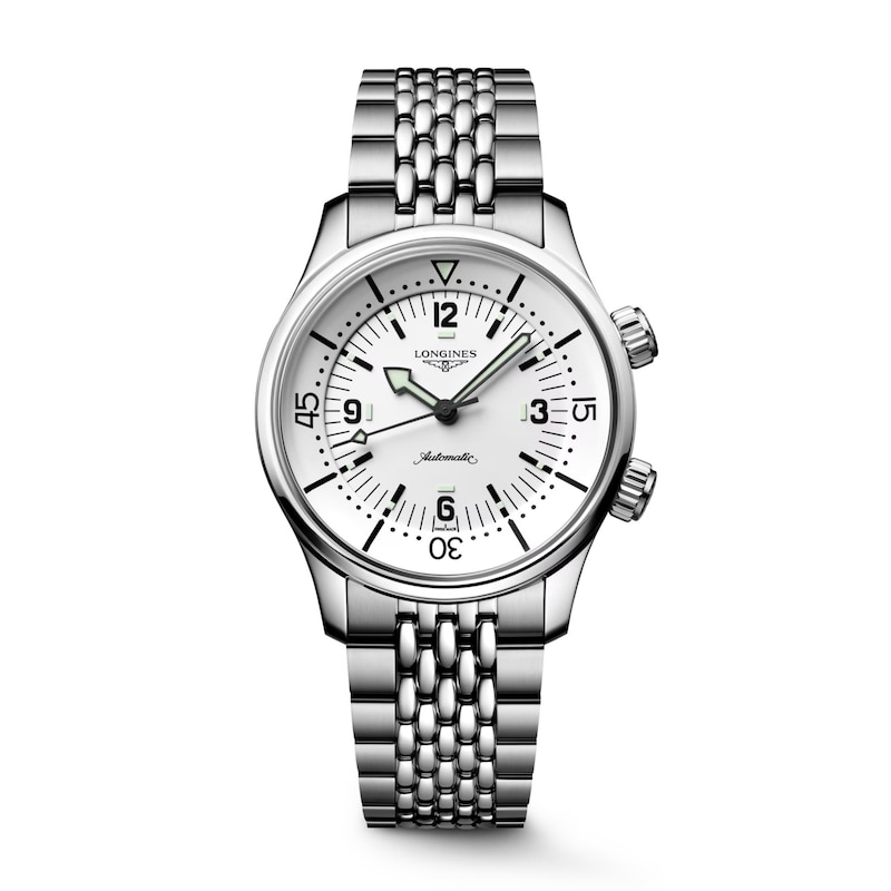 Main Image 1 of Longines Legend Diver White Dial 39mm Stainless Steel Watch