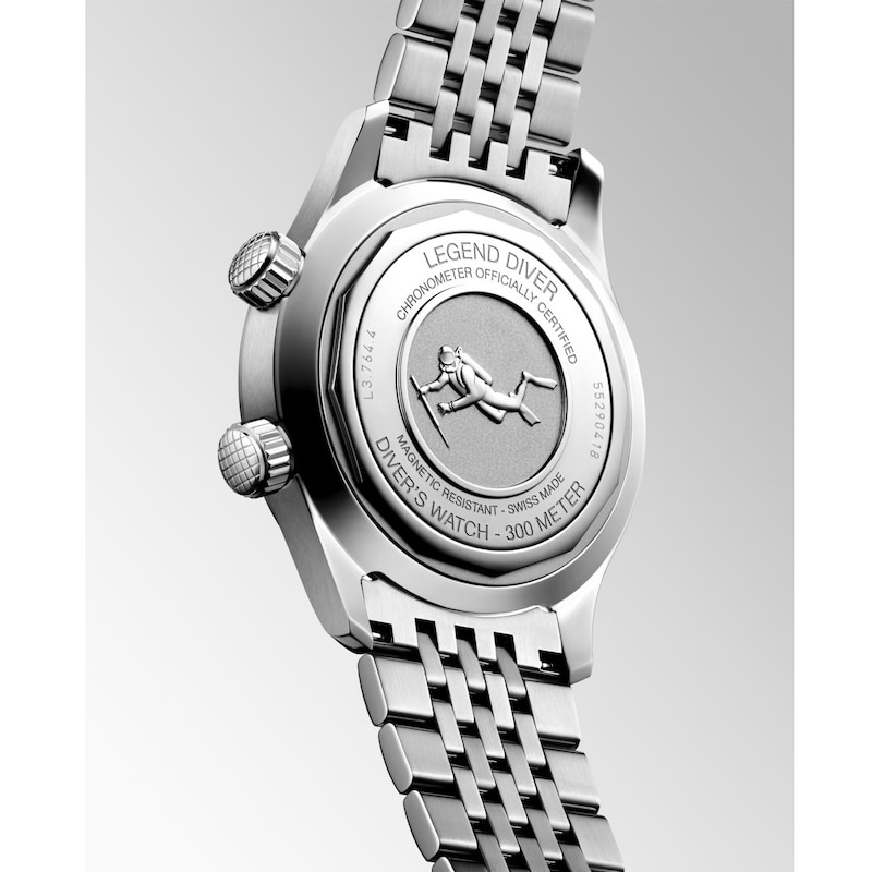 Main Image 2 of Longines Legend Diver White Dial 39mm Stainless Steel Watch