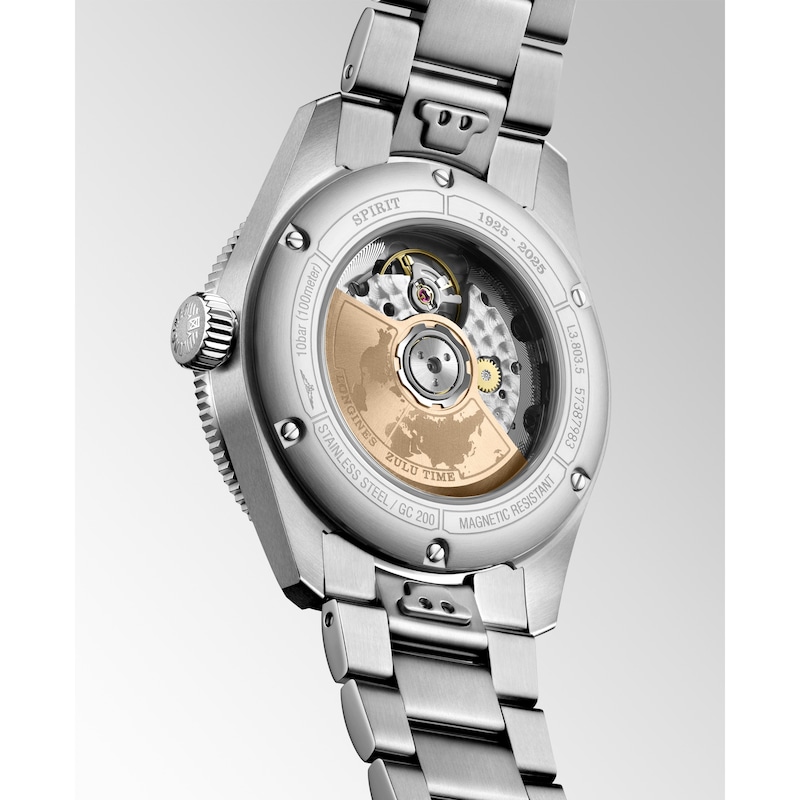 Main Image 5 of Longines Spirit Zulu Time 18ct Rose Gold & Stainless Steel Watch