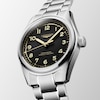 Thumbnail Image 3 of Longines Spirit Pilot Men's 39mm Black Dial Stainless Steel Bracelet Watch