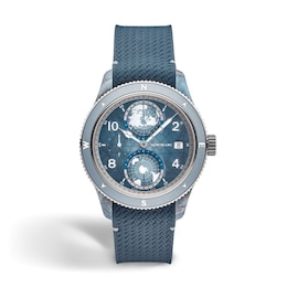 Montblanc 1858 Geosphere 0 Oxygen Mount Vinson Blue Rubber Strap Limited Edition Watch