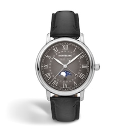 Montblanc Star Legacy Full Calendar 42mm Black Leather Strap Watch