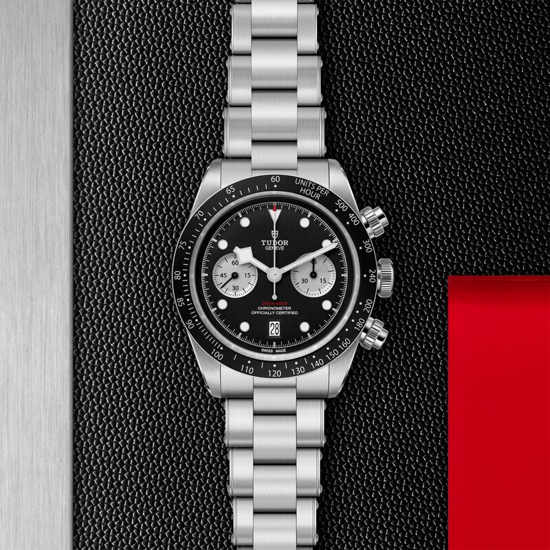 Main Image 3 of TUDOR Black Bay Chrono Black 3-Link Dial Stainless Steel Bracelet
