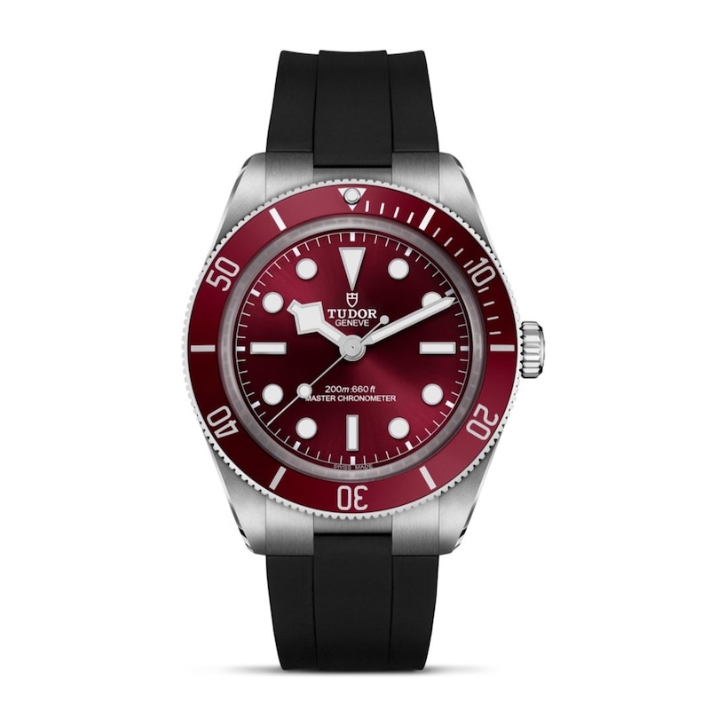 Main Image 1 of TUDOR Black Bay 58 Burgundy Dial Black Silicone Strap Watch