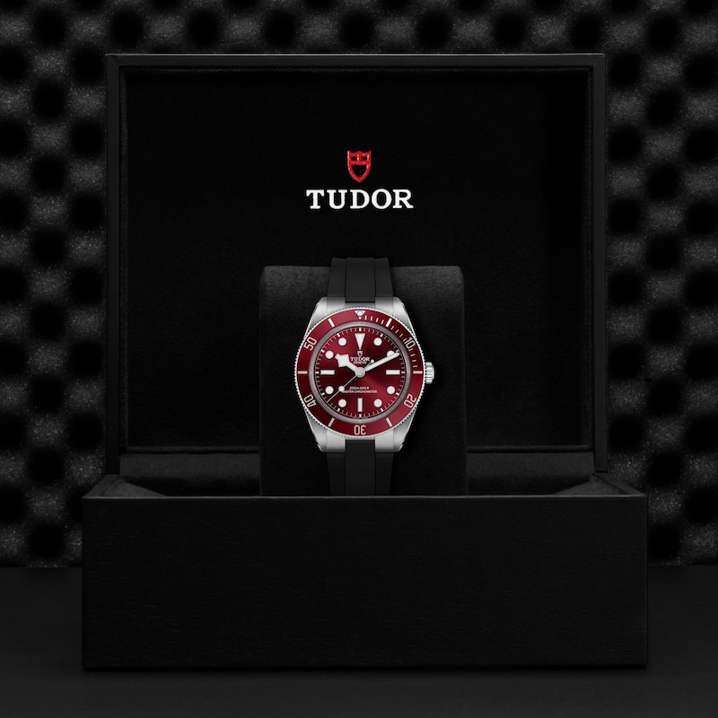Main Image 4 of TUDOR Black Bay 58 Burgundy Dial Black Silicone Strap Watch