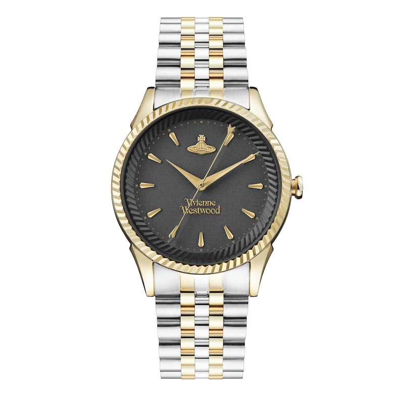 Main Image 1 of Vivienne Westwood Seymour 37mm Black Dial & Two Tone Bracelet Watch