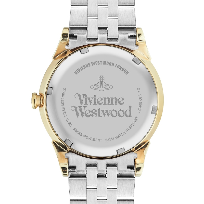 Main Image 4 of Vivienne Westwood Seymour 37mm Black Dial & Two Tone Bracelet Watch