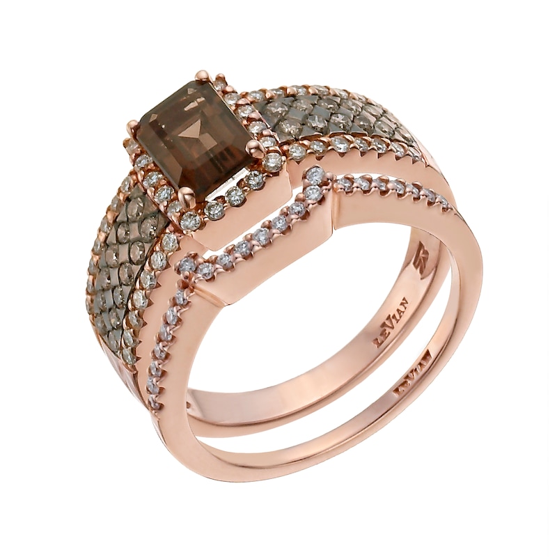 Main Image 2 of Le Vian 14ct Rose Gold Diamond Bridal Band