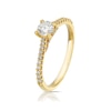 Thumbnail Image 2 of Engagement Ring 18ct Yellow Gold 0.50ct Solitaire Diamond Ring