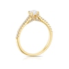 Thumbnail Image 3 of Engagement Ring 18ct Yellow Gold 0.50ct Solitaire Diamond Ring