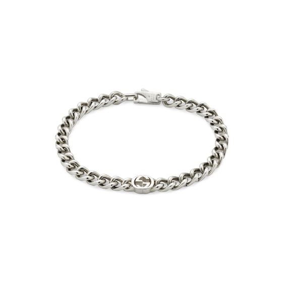 Women's Gucci Interlocking Sterling Silver Chain Bracelet