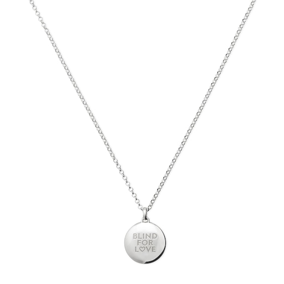 Gucci Blind For Love Sterling Silver Round Shaped Pendant Ne