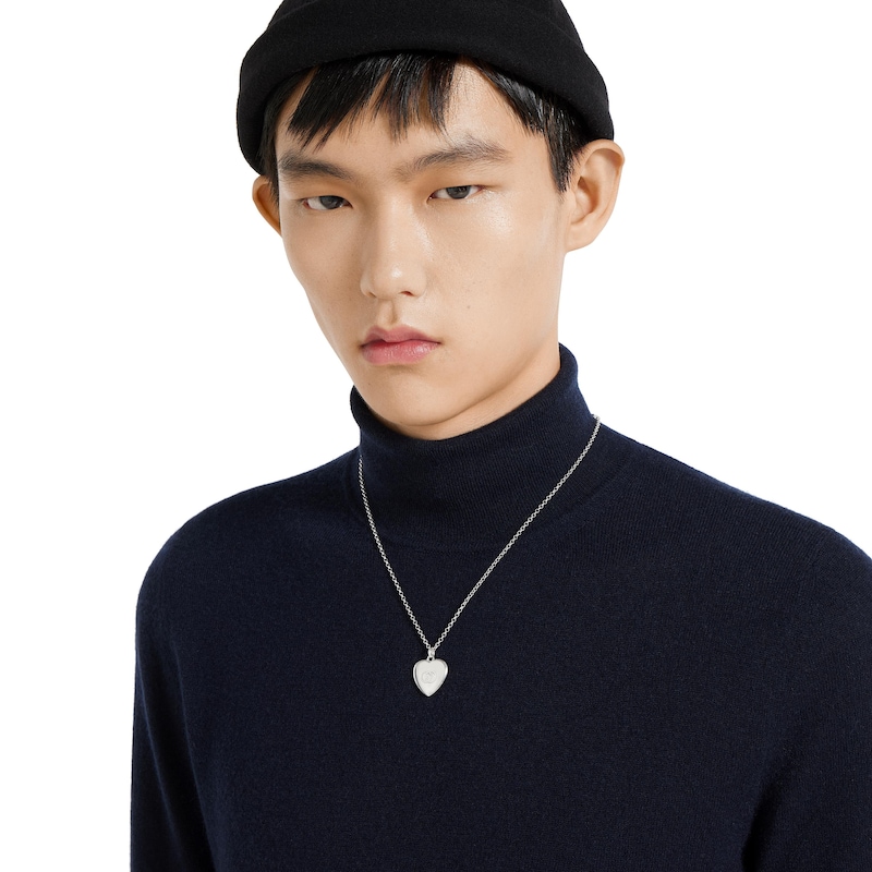 Main Image 4 of Gucci Blind For Love Sterling Silver Heart Shaped Pendant Necklace