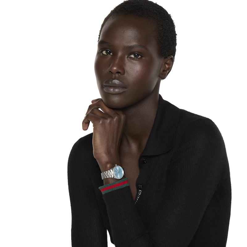 Main Image 4 of Gucci G-Timeless 29mm Blue Dial & Stainless Steel Watch