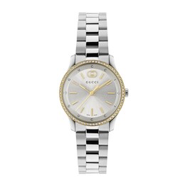 Gucci G-Timeless 29mm Diamond & Stainless Steel Watch