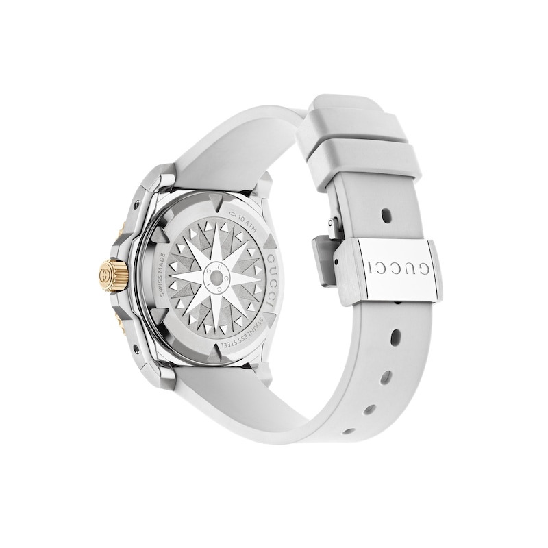 Main Image 2 of Gucci Dive 36mm White Rubber Strap Watch